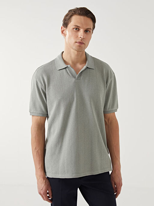 Polo Yaka D?z Erkek Ti??rt