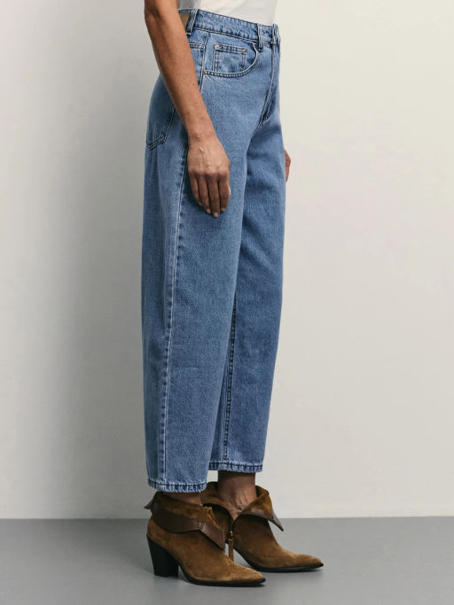 Джинсы barrel с высокой посадкой / Zarina  фото 3