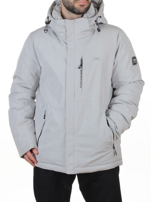 D6313 LT. GRAY Куртка мужская зимняя (200 гр. холлофайбер)