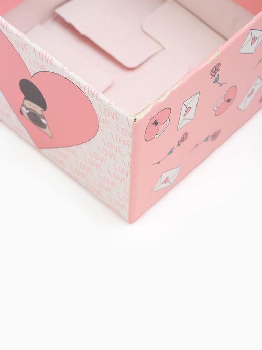 Цена за 2 шт. Коробка With love 12х12х8,5 см Б/К 270 гм/2