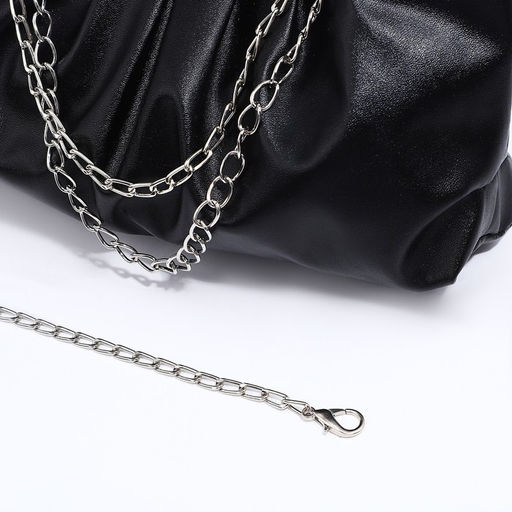 Сумка-багет на молнии, цвет чёрный - Simaland фото 6