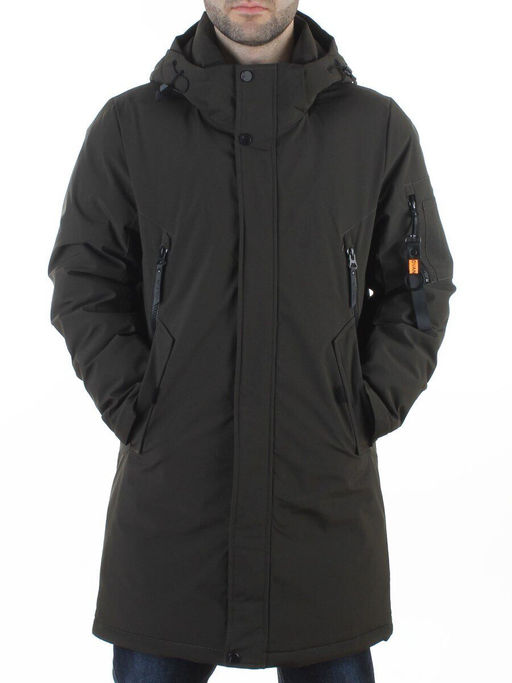 D6211 DK. GREEN Куртка мужская зимняя (200 гр. холлофайбер)