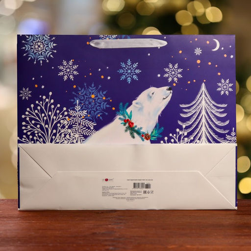 Пакет подарочный На снежочке, ХL 50 х 40 х 15 см - Simaland фото 2