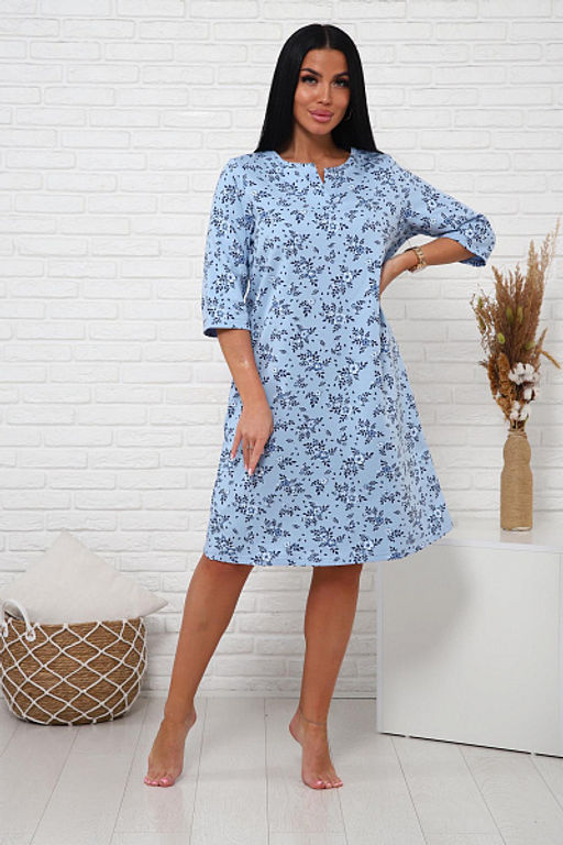 Сорочка теплая, футер с начесом (01035) - Плиона фото 44