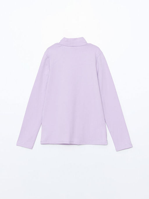 Yar?m Bal?k?? Yaka K?z ?ocuk Ti??rt - Waikiki фото 3