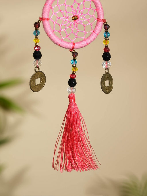 Брелок «Ловец снов», 4×15 см, розовый