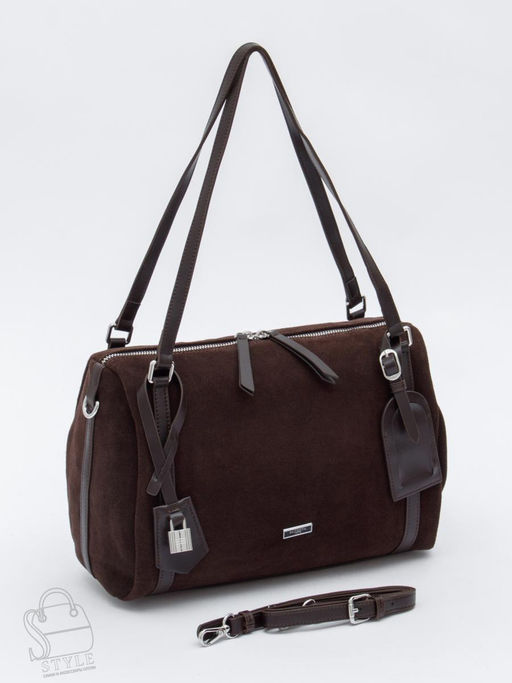 Сумка женская кожаная 8023-1S coffee Velina Fabbiano-Safenta  в Новосибирске