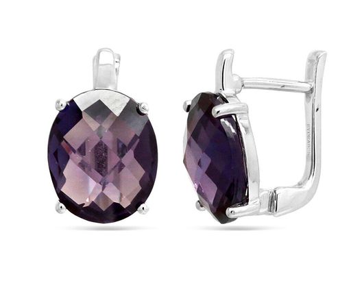 Серьги из серебра синт.александрит, Полина