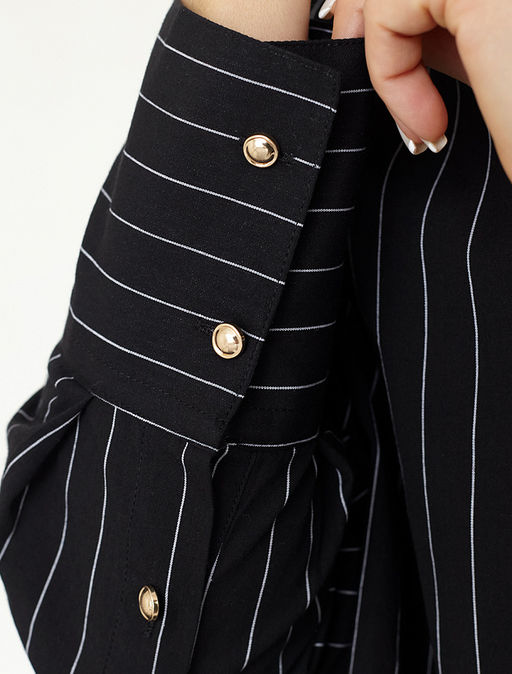 Блузка свободного силуэта из 100% хлопка - Vilatte фото 2