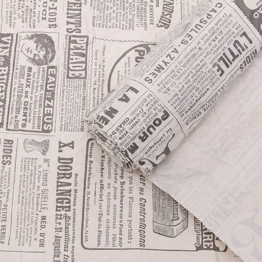 Бумага упаковочная эколюкс «Газета», 0.7 x 5 м