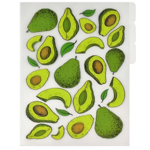 Папка-уголок для документов пластиковая арт. 56928/ 12 АВОКАДО ПАТТЕРН