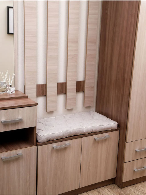 Подушка в прихожую на банкетку и скамейку PPR 80х40, Рогожка "Iris" премиум класса, Bio-Line