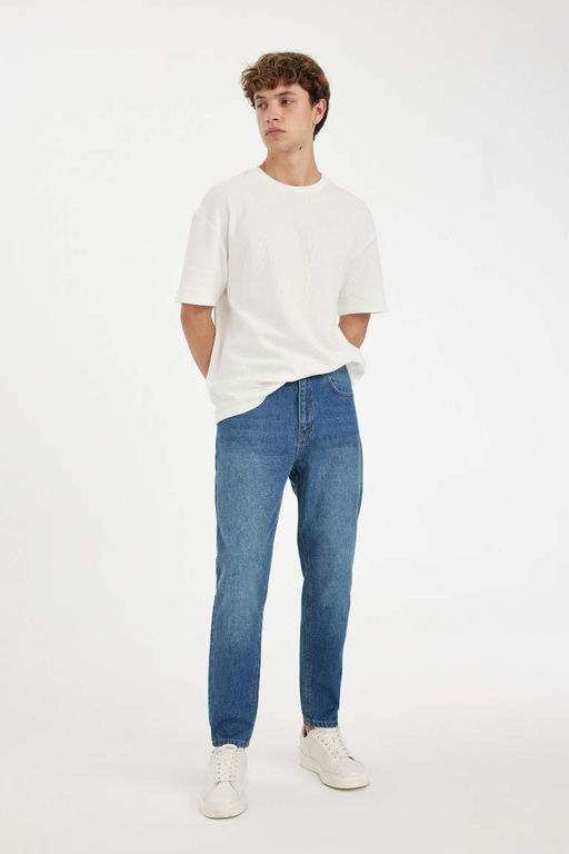 Облегающие джинсовые брюки скинни с высокой талией в стиле 90-х - Defacto фото 4