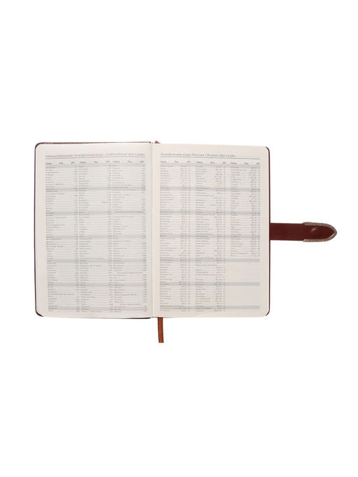 Ежедневник недатированный А5, с хлястиком, 112 листов в линейку, пвх, коричневый - Simaland фото 5