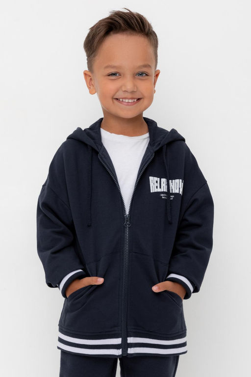 КР 302758-1/индиго к569 джемпер (толстовка) для мал - Crockid фото 2