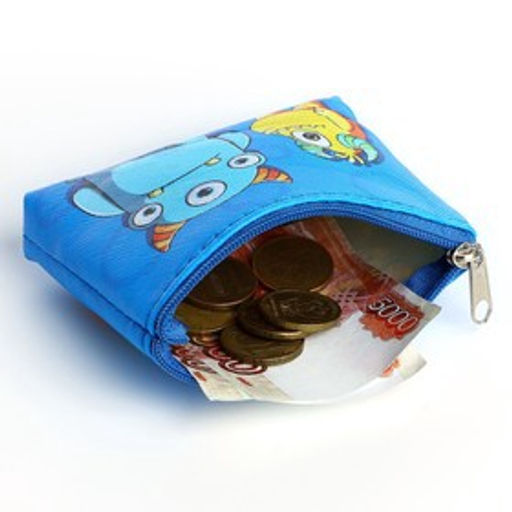 Цена за 2 шт. Кошелёк детский на молнии «Монстр голубой», 11×8.5 см