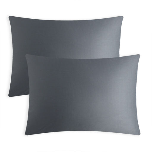 Комплект наволочек Этель, 5070 см, 2 шт., серый, мако-сатин, хлопок 100%
