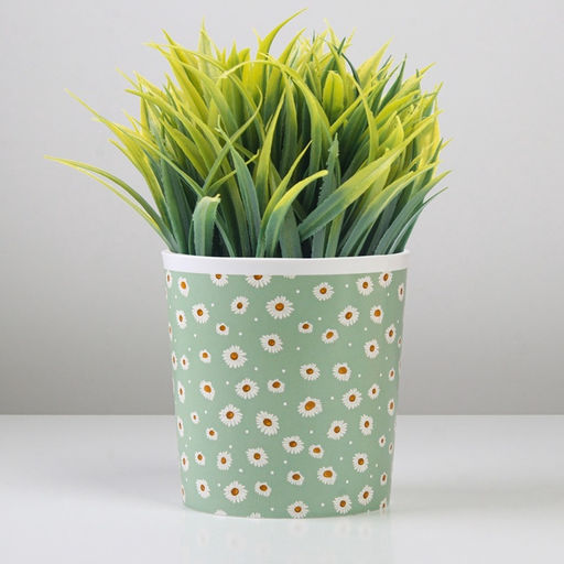 Кашпо для цветов Ромашки, 1.6 л, d=14 см, h=14 см, пластиковое