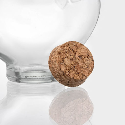 Банка для сыпучих Доляна «Парфе. Амур», 350 мл, 5×11 см, с пробковой крышкой, стекло, прозрачная