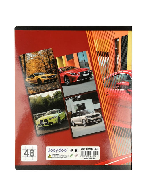 Комплект 12 тетрадей, 48 листов, клетка, 60гр, 4 вида, Машины