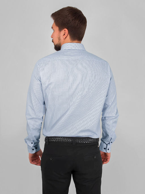 Сорочка мужская длинный рукав GREG 124/131/8198/Z/b/1p  фото 6