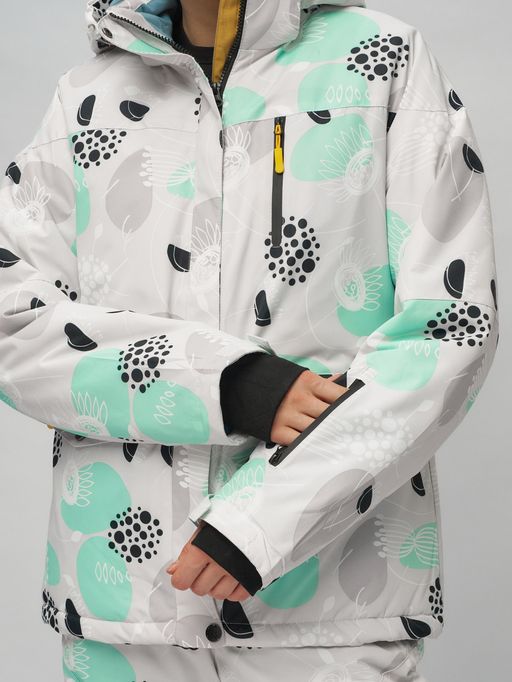 Горнолыжный костюм женский серого цвета 02302-1Sr - Chunmai фото 13