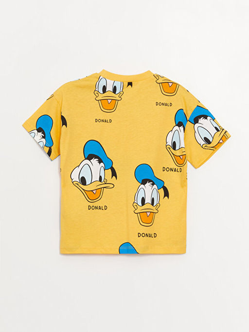 Bisiklet Yaka K?sa Kollu Donald Duck Bask?l? Erkek Bebek Ti??rt - Waikiki фото 3