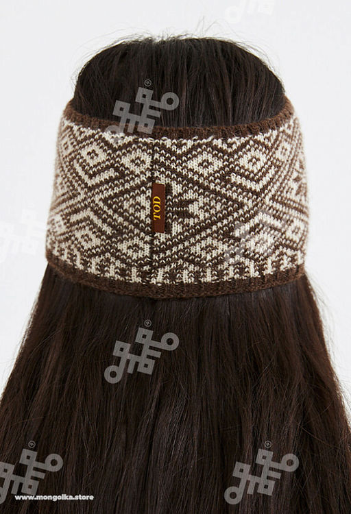 Повязка из 100% монгольской шерсти (арт. 05109) - Тод оймс ххк фото 6