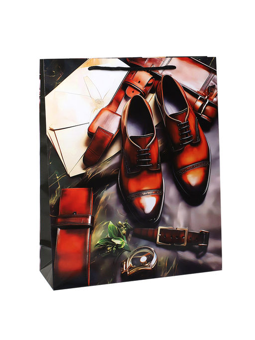 Цена за 12 шт. Пакет подарочный 26x32x9см 23 февраля / 473-2 /уп 12/960/микс/128г/м2 - Галеонтрейд фото 4