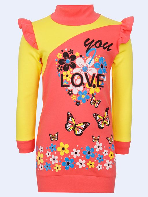 Платье коралловый ПЛ707