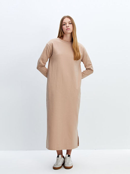 Bisiklet Yaka Kad?n Sweatshirt Elbise