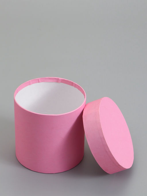 Набор шляпных коробок  4 в 1 "Розовый" 18 × 18 ‒14 × 14 см