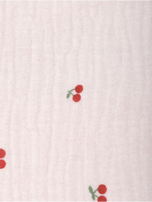 Покрывало Крошка Я «Спелая вишенка» 100×130 см, муслин, 4 слоя, хлопок 100%