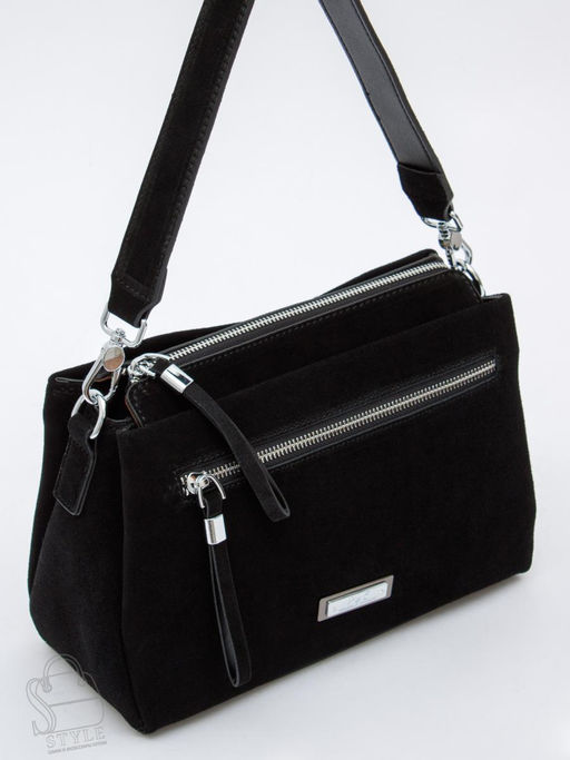 Сумка женская кожаная 1025CF black Polina&Eiterou