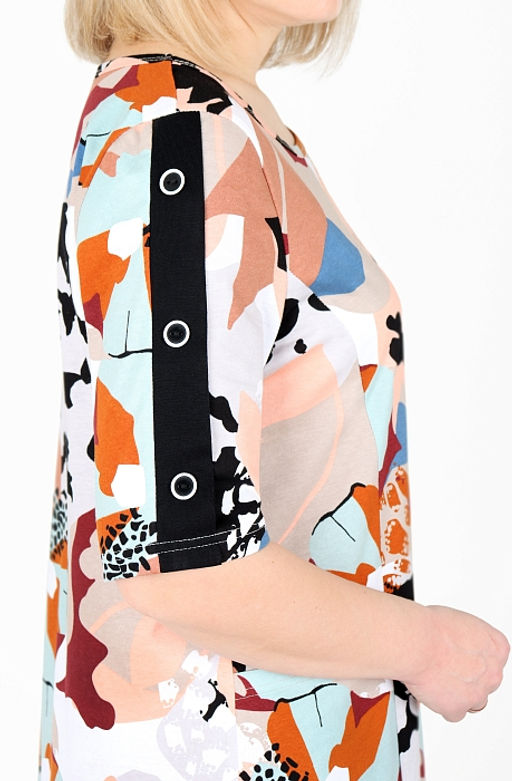 Платье Кассандра Х-483 (46-62) кулирка. Цвет в ассортименте - Лотос фото 6