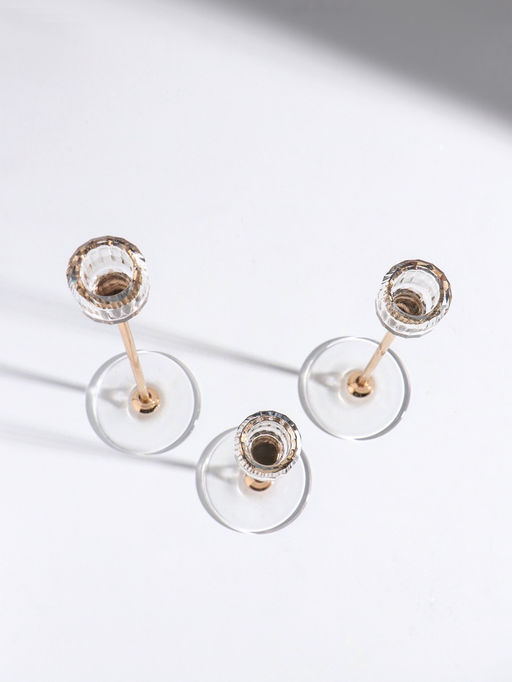 Набор подсвечников на 1 свечу «Грань», d=2.5 см, 3 шт., прозрачный с золотом