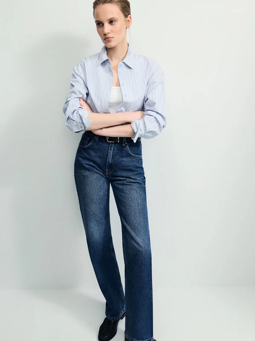 Джинсы straight с высокой посадкой / Zarina  фото 9