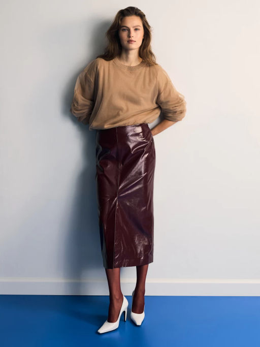 Двухслойный джемпер с хлопком в составе / Zarina фото 3