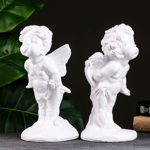 Набор фигурок из гипса Эльф и ангел пара, 2 шт., 29?14 см
