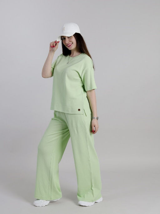 CRB wear / CSMW 90068-37 Комплект женский (футболка, брюки),тростниковый/Ex.Cherubino  фото 2