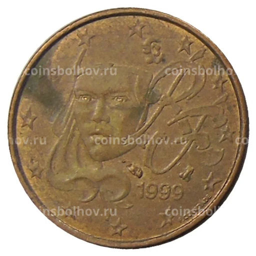 1 евроцент 1999 года Франция