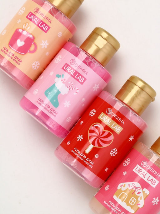 Гель для душа «Волшебство рядом», новогодний набор 4 шт., URAL LAB