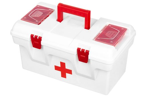 Ящик для медикаментов-аптечка 16 л 40,5*23,5*21 см Массимос крыш.с 2-мя защел.и 2-мя органай+вклад - Elan gallery фото 4