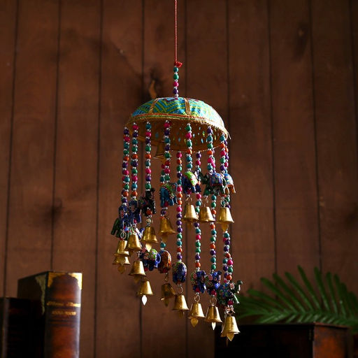 Интерьерная подвеска с колокольчиками Милые слоники 16х16х60 см Микс - Simaland фото 3