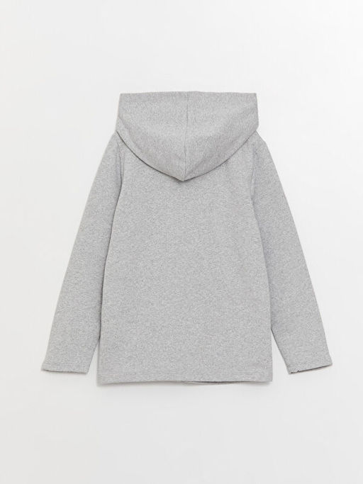Kap??onlu Basic Uzun Kollu K?z ?ocuk Fermuarl? Sweatshirt - Waikiki фото 3