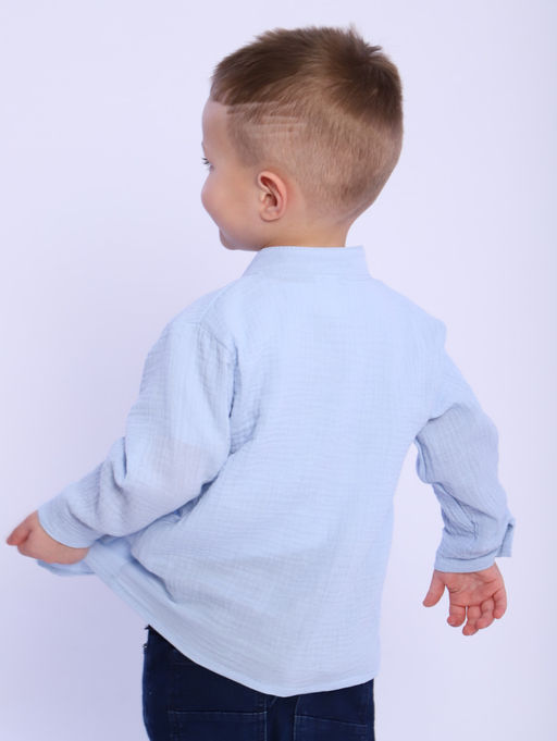 РБ016 Рубашка Муслин (голубой) - Милаша фото 16