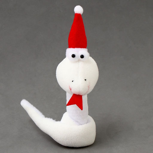 Мягкая игрушка Змея, на подвесе, 14 см, цвет белый - Simaland фото 5