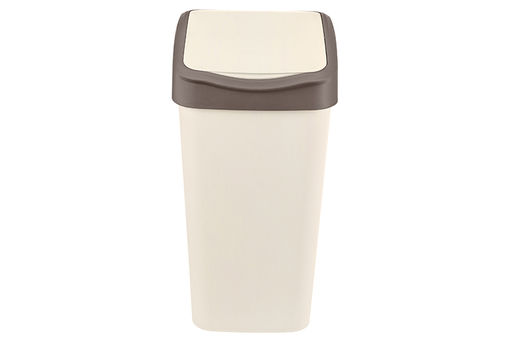 Ведро для мусора с подвижной крышкой 35 л 36*28*51 см Тандем слон.кость/шоколад (модель 843526) - Elan gallery фото 5