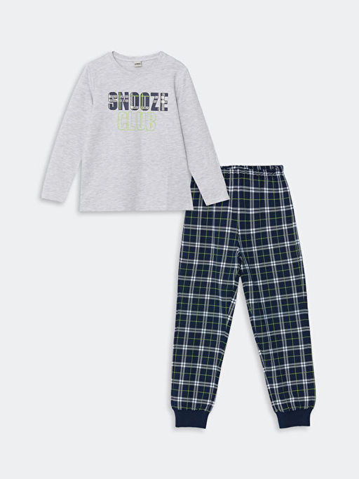 Bisiklet Yaka Erkek ?ocuk Pijama Tak?m?