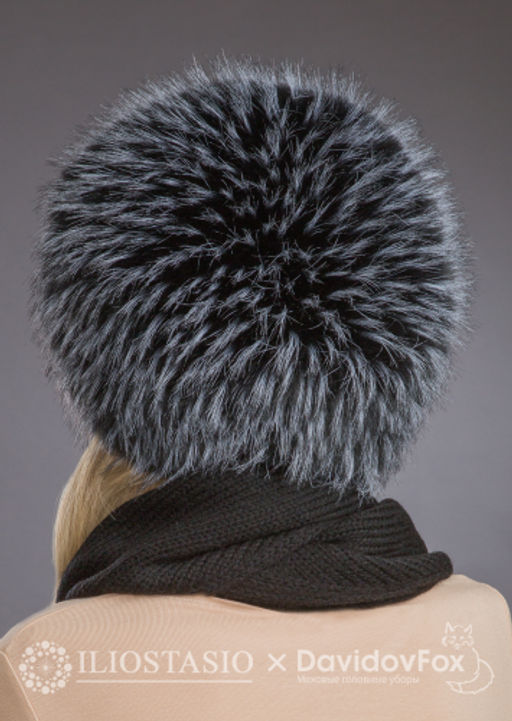 Шапка Сноп экомех енот блэк